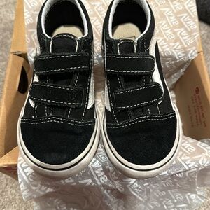 Black Size 8 Toddler Boys Vans Old Skool V